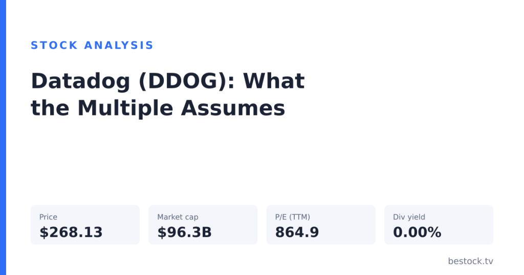 Datadog’s Multiple Assumes Cloud Spend Keeps Accelerating