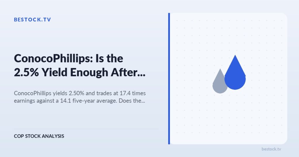 ConocoPhillips (COP): Is the 2.5% Yield Enough After Marathon?