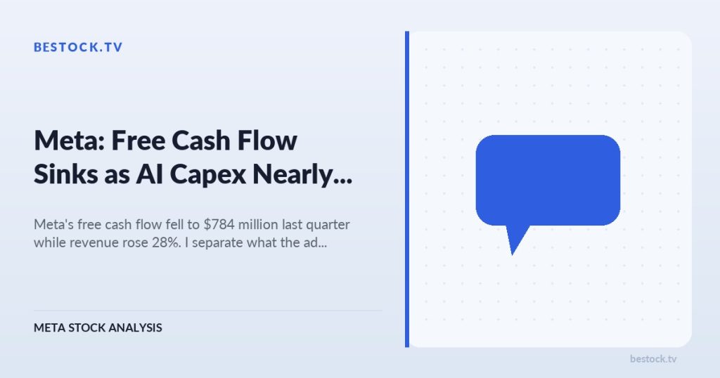 Meta (META): Free Cash Flow Sinks as AI Capex Nearly Doubles