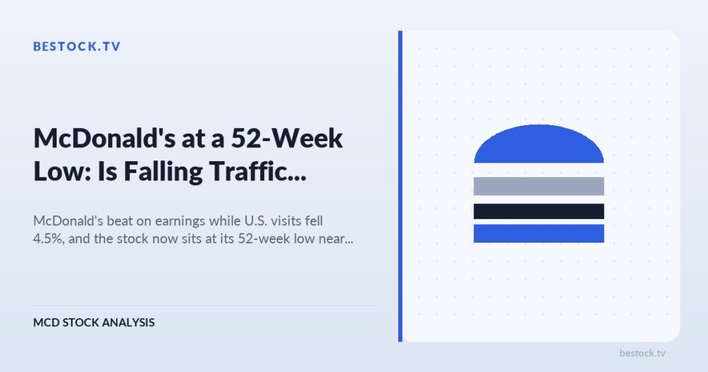 McDonald’s (MCD) at a 52-Week Low: Is Falling Traffic Priced In?