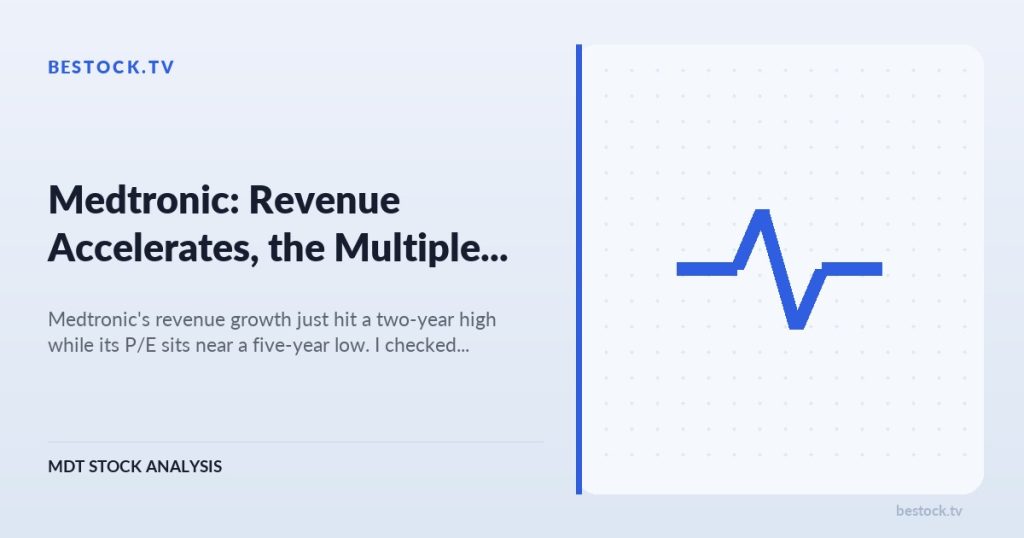 Medtronic (MDT): Revenue Accelerates, the Multiple Does Not