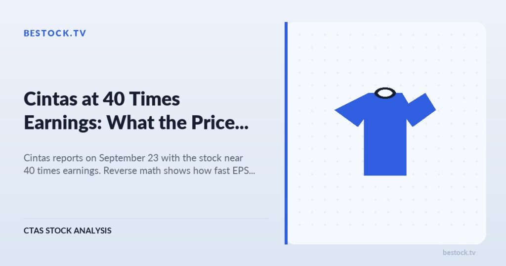 Cintas (CTAS) at 40 Times Earnings: What the Price Needs