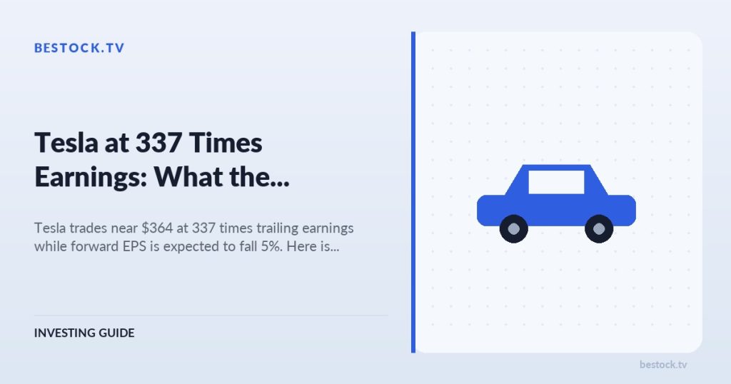 Tesla at 337 Times Earnings: What the Premium Still Assumes