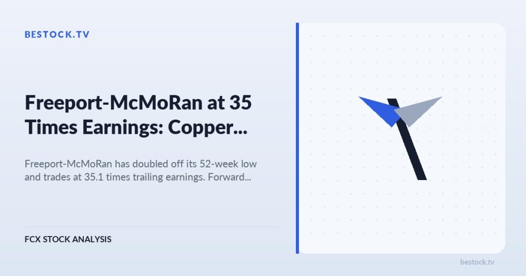 Freeport-McMoRan (FCX) at 35 Times Earnings: Copper Priced In?