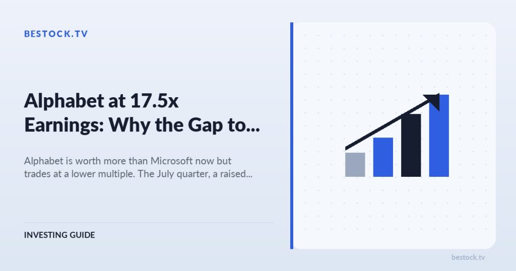 Alphabet at 17.5x Earnings: Why the Gap to Microsoft Persists