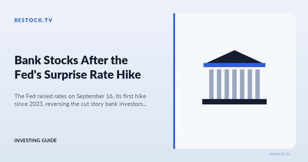 Bank Stocks After the Fed’s Surprise Rate Hike